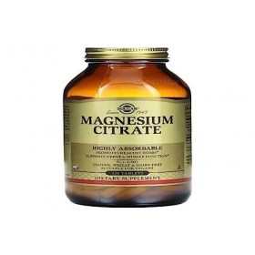 Solgar Lot de 120 comprimés de citrate de magnésium 210 mg - Idéal pour la santé musculaire et le soutien du système nerveux