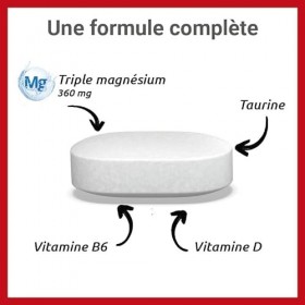 MAG 2 24H Extra fort - Anti-nervosité et anti-fatigue - Complément alimentaire à base de magnésium, vitamine B6, vitamine D e