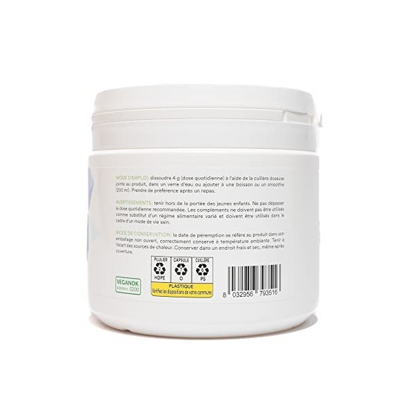 Benessence - Citrate De Magnésium en poudre soluble - Intégrateur Alimentaire - 500 g