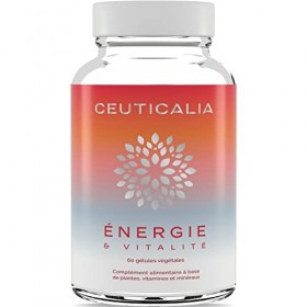 Complément Alimentaire Énergie et Vitalité - Boost Energie Anti Fatigue et Épuisement - Pour Adulte - Ginseng, Guarana, Maté,