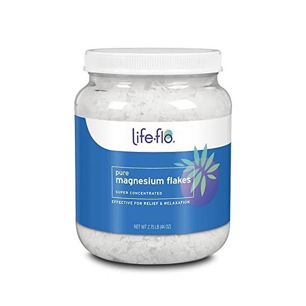 LIFE-FLO - Pure Magnesium Flakes - 2.75 Lbs. 44 oz. 