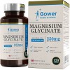 GH Magnesium Glycinate Supplément | 120 Capsules Végétaliennes | Magnésium Soutenir Concentration et Mémoire | Certifié ISO |