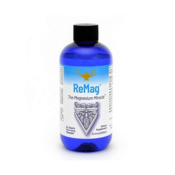 RnA ReSet – ReMag Magnésium liquide à haute absorption, Vivez le miracle du Magnésium, 96 doses, Chlorure de magnésium - de l