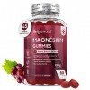 Magnésium Citrate en Gummies 125mg par Jour - 90 Gummies 45 Jours Vegan Saveur Raisin - Gommes à Mâcher Haute Biodisponibil