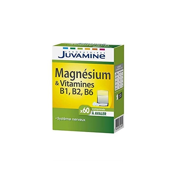 JUVAMINE - New Magnésium à base de Vitamines B1, B2 et B6-40g - Résistance et Santé pour tous - Lot De 3