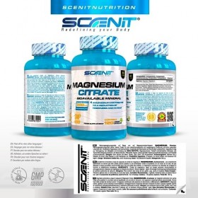 Citrate de magnesium - 200 mg de magnesium élémentaire - 120 capsules végétaliennes pour 2 mois - magnesium citrate - Citrate