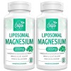 Complexe Liposomal de Magnésium 2200mg-Complexe Liposomal de Magnésium à Haute Puissance Threonate, Magnésium Glycinate, Magn