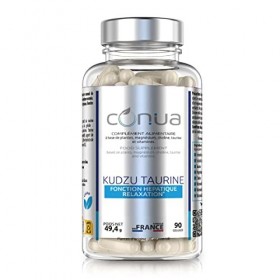 Kudzu Valériane Taurine Conua | FONCTION HEPATIQUE RELAXATION* | Choline, Magnésium Vitamines B1, B6 et B12 | Sans Additifs |