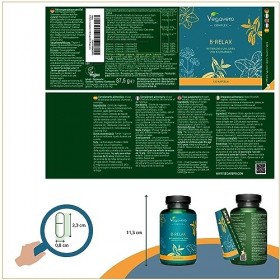 Relaxation Complex | Extraits de Valériane et Mélisse | Avec GABA, Vitamines B, Magnésium et Zinc | Sans additifs | Anti Stre