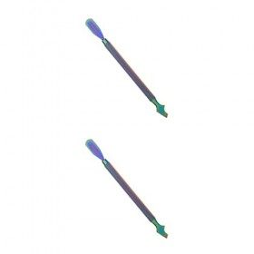 2 Ensemble de Outils de manucure coupe-ongles pour ongles en acrylique coupe-pointe Double tête cuticule poussoirs multifonct