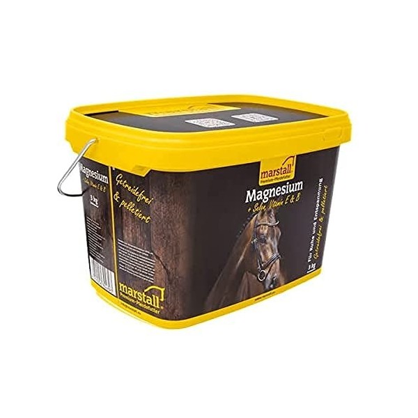 Marstall Premium Horse Food Magnésium, Paquet de 1 1 x 3 kilogrammes 