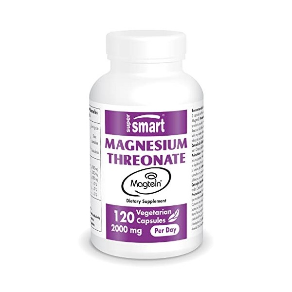 Magnesium L-Threonate Magtein - Réduit la Fatigue - Renforce les Capacités Cognitives, Mémoire et Concentration - Santé des