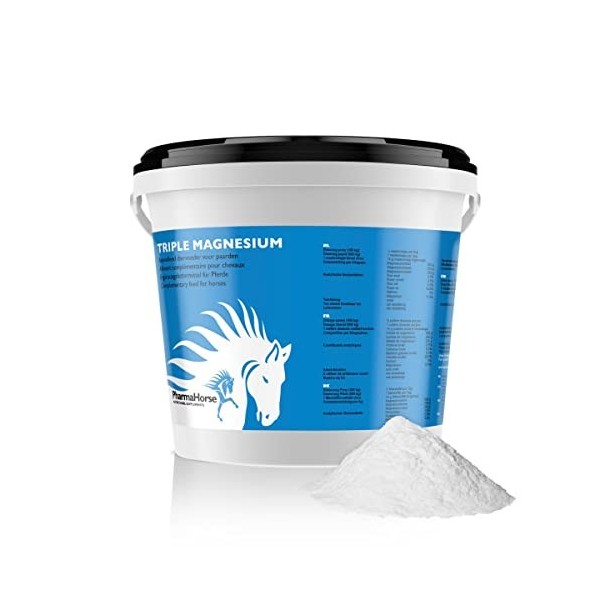 PharmaHorse Triple Magnesium | Citrate de magnésium, Malate de magnésium, Lactate de magnésium | Souplesse des Muscles | pour