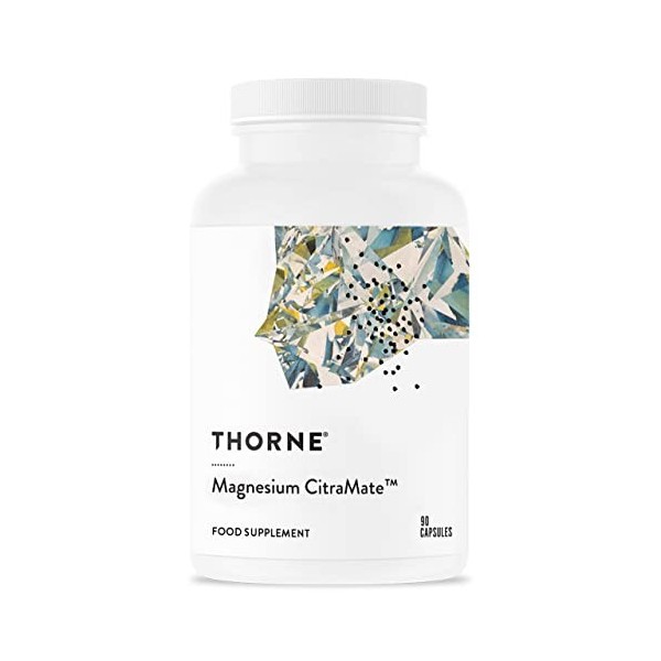 Thorne Magnesium CitraMate - Supplément de Magnésium avec Citrate-Malate - Pour le Cœur, les Muscles Squelettiques, les Fonct