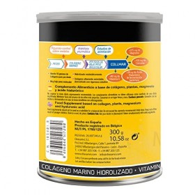 Drasanvi Collmar Collagène Magnésium + Acide Hyaluronique + Curcuma, Vanille, 300 g, 1 Unité