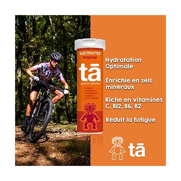 TA ENERGY - Pastilles dHydratation - Sels Minéraux - Vitamines - Faibles Calories - Réduit les crampes - MADE IN FRANCE Tro