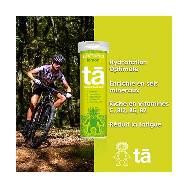 TA ENERGY - Pastilles dHydratation - Sels Minéraux - Vitamines - Faibles Calories - Réduit les crampes - MADE IN FRANCE Cit