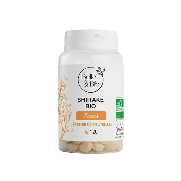 DEFENSES NATURELLES & IMMUNITE - Shiitake Bio 62.5 Mg/Comprimé - BOOST IMMUNITE Certifié Bio Par Ecocert - 120 comprimés. Fab