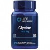 Life Extension, Glycine 1000mg, Hautement Dosé, 100 Capsules végétaliennes, Testé en Laboratoire, Sans Gluten, Végétarien, Sa