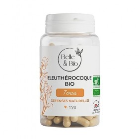 IMMUNITE HIVER & DÉFENSE DE LORGANISME - Eleutherocoque Bio certifiée Ecocert - 120 gélules - Cure 1 mois - Complément Alime