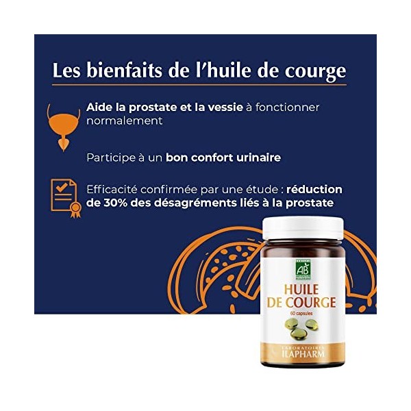 SuperDiet huile de pépins de courge capsules, Prostate