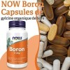 Now Foods, Boron, 3mg, 100 Capsules végétaliennes, Testé en Laboratoire, Sans Gluten, Sans Soja, Végétarien