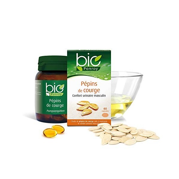 Pépins de Courge Bio - Confort Urinaire de l’Homme - 60 capsules - Yves Ponroy