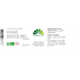 VIGNE ROUGE BIO EN GÉLULES - FABRIQUÉ EN FRANCE 90 gélules 