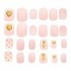 FRCOLOR 24pcs Girl Manucure Patchs Decors Nail Decors Nail Diy Patchs Nail Art Décors