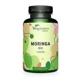 Moringa BIO | Dose Elevée : 2000 mg | SUPERFOOD : Multivitamines et Minéraux Naturels | Antioxydant + Energie | 180 Comprimés