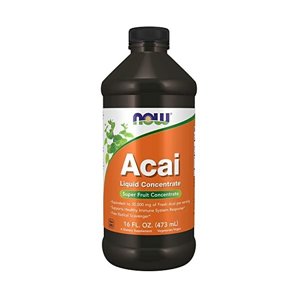 Acai concentré liquide, 16 fl oz 473 ml - Now Foods