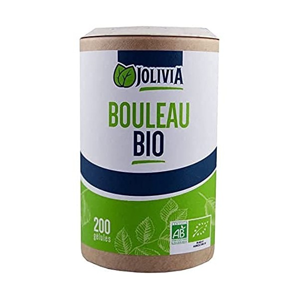 Bouleau Bio - 200 gélules végétales de 230 mg | Format Gélule | Complément Alimentaire | Vegan | Fabriqué en France