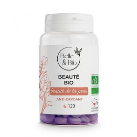 Belle&Bio Beauté Bio 120 Comprimés Éclat Certifié Bio par Ecocert Fabriqué en France