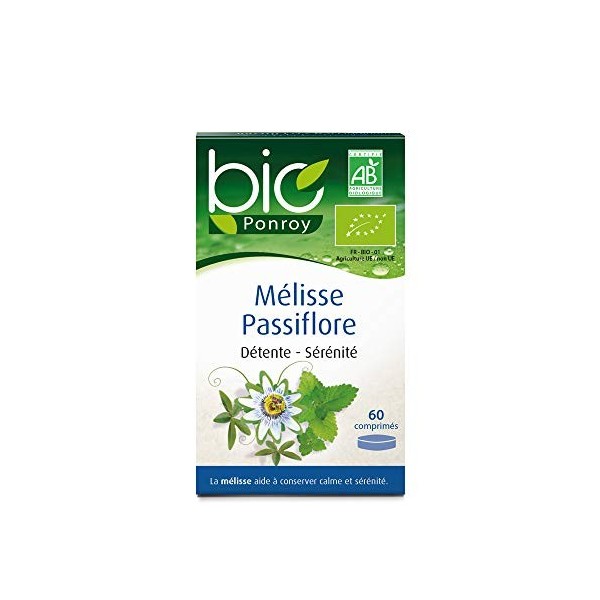 Yves Ponroy Bio Mélisse Passiflore Multi-Minéraux 60 Comprimés