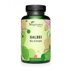 Sauge BIO 500 mg Vegavero® | Extraction FRANCAISE | Avec de l’Acide Rosmarinique | Sans Additifs | Antioxydant Puissant + Ant
