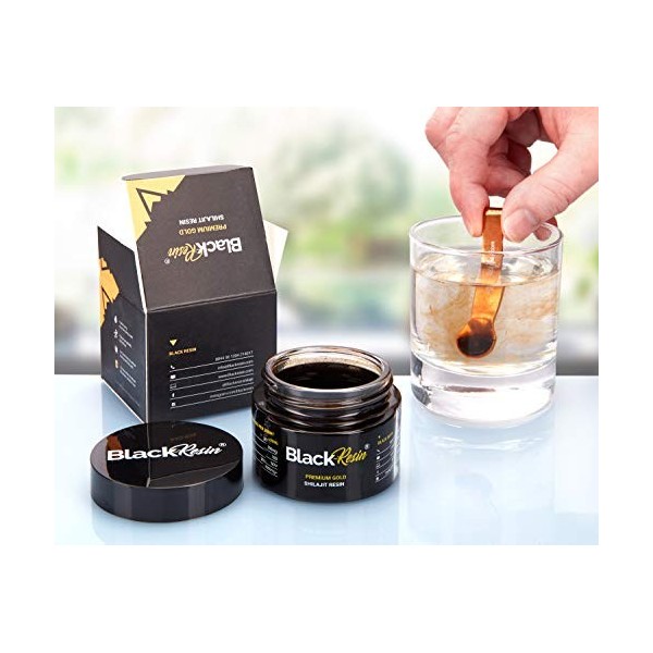 BlackResin® Premium Gold Grade Shilajit Resin. Himalayan Mountains - 3 Months Supply