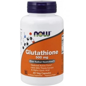 Now Foods Glutathion 500mg 60 Gélules végétaliennes