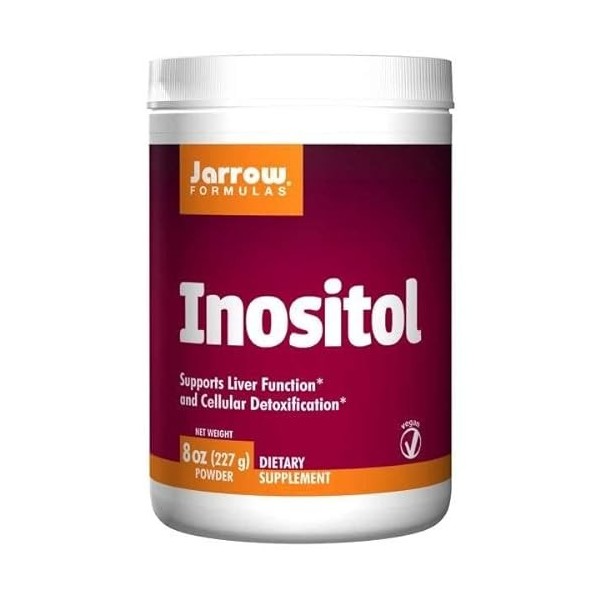 Jarrow Formulas, Inositol, comme Myoinositol, Hautement Dosé, 227g Poudre végétalienne, Testé en Laboratoire, Sans Gluten, Vé