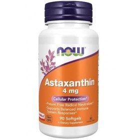 Now Foods Astaxanthine 4 mg 90 gélules molles