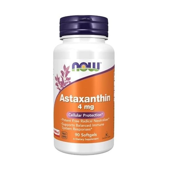 Now Foods Astaxanthine 4 mg 90 gélules molles