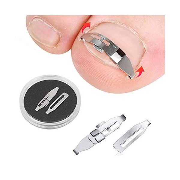 TSBB Outil de pédicure pour Ongles incarnés en Acier au Carbone Clip de Correction de redressement