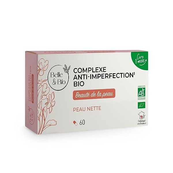 PEAU NETTE - ANTI-IMPERFECTION - Complexe Anti imperfection Bio Certifié Bio Par Ecocert Bardane, Pensée Sauvage, Ortie et Ch