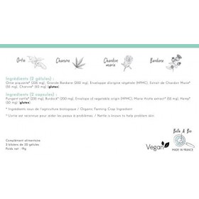 PEAU NETTE - ANTI-IMPERFECTION - Complexe Anti imperfection Bio Certifié Bio Par Ecocert Bardane, Pensée Sauvage, Ortie et Ch