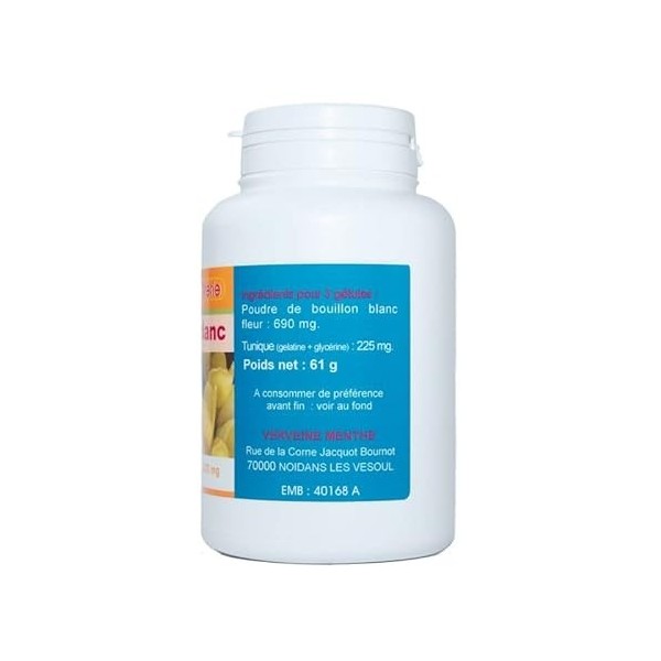 GELULES BOUILLON BLANC 200 gélules dosées à 230 mg