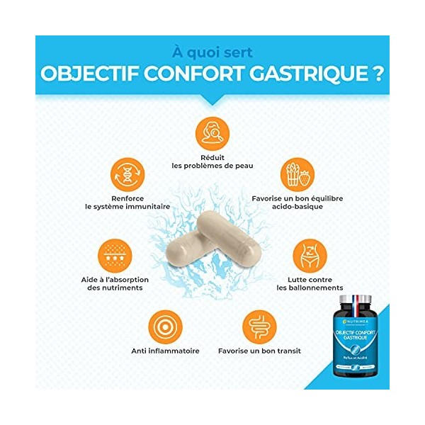 Equilibre acido-basique du corps - Effet détox - Ventre plat - Contre ballonnements, acidité gastrique et reflux - OBJECTIF C