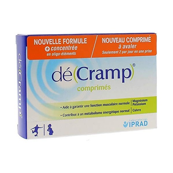 DéCramp NOUVELLE FORMULE + concentrée en oligo-éléments - Lot de 2 Boites de 30 Comprimés 2 