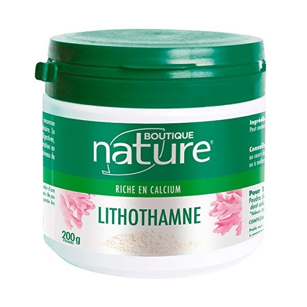 Boutique Nature - Complément Alimentaire - Lithothamne en Poudre - Source de Calcium