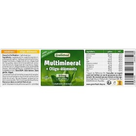 Greenfood Multiminéraux + oligo-éléments, 510 mg, des doses élevées, 120 gélules, vegan, haute biodisponibilité - Sans additi