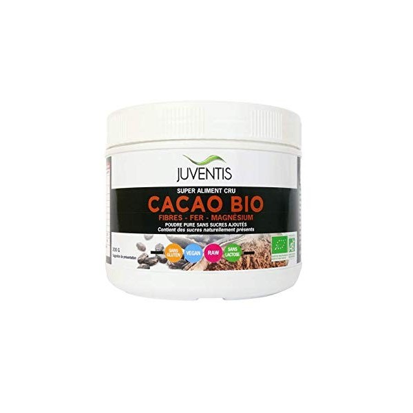 Juventis Cacao Poudre AB Oligo-Elément 200 g