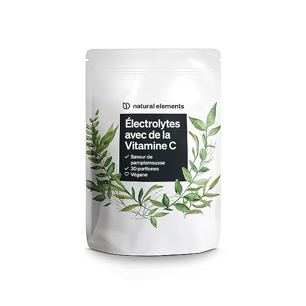 Electrolytes au goût de pamplemousse - 200 g de poudre pour 30 portions - végétalien, avec arôme naturel - fabriqué en Allema